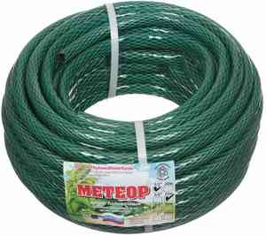 Шланг  поливочный армир. 1/2" 12,5мм бухта 25м   ПВХ  МЕТЕОР (Полимершланг)