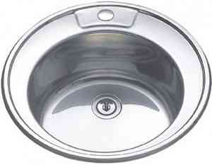 МОЙКА врезная кругл. Ø51 (0,8) (вып. 3 1/2", глубина чаши 18см, сифон б/гофры) MIXLINE 