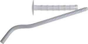 КРОНШТЕЙН   Д/РАДИАТОРА с дюбелем   9(10)*200  анкерн белый (круглый)