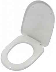 Сиденье для унитаза ИНКОЭР  "Атлантик-х0-Белый"  (пластик. крепеж)