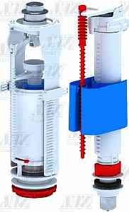 АНИ WC8510C Арматура комплект, хром кнопка, впуск ниж. 1/2" пласт. резьба