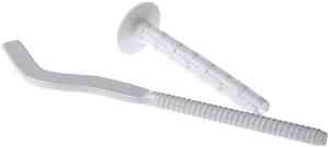 КРОНШТЕЙН   Д/РАДИАТОРА с дюбелем   9*260  анкерный белый    плющенный