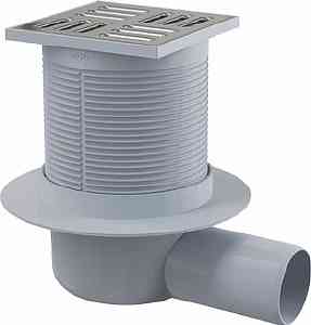 #Трап сливной APV31 105х105/50 углов нерж решет сух/мокр затвор Smart "ALCAPLAST" Выводим из ассортимента!