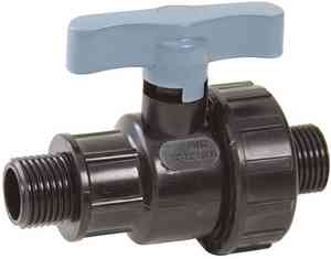 ПЭ  Кран шар.  1/2"х1/2" НР-НР  PN16   ITAL / SPEKTR /