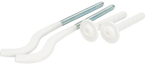 КРОНШТЕЙН   Д/РАДИАТОРА с дюбелем  пластиф   7х195   белый  плоский   (ПАРА )