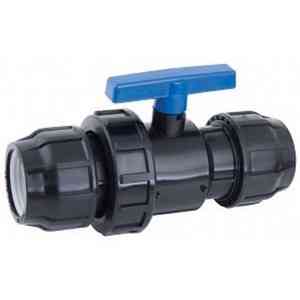 ПЭ  Кран  шар.   25х25  обжим-обжим  PN16  ITAL/СПЕКТР