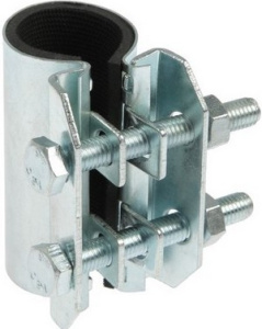 ХОМУТ   ремонт оцинкованный  (дл.159 -172 мм, шир 150)    6"           ДУ 150