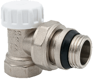 Клапан настроечный для радиатора с уплотнением угловой вн-нар 1/2" AQUALINK 