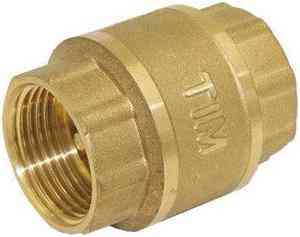 Клапан обратный С ЛАТ.СЕРД.   3/4"  ВР-ВР TIM