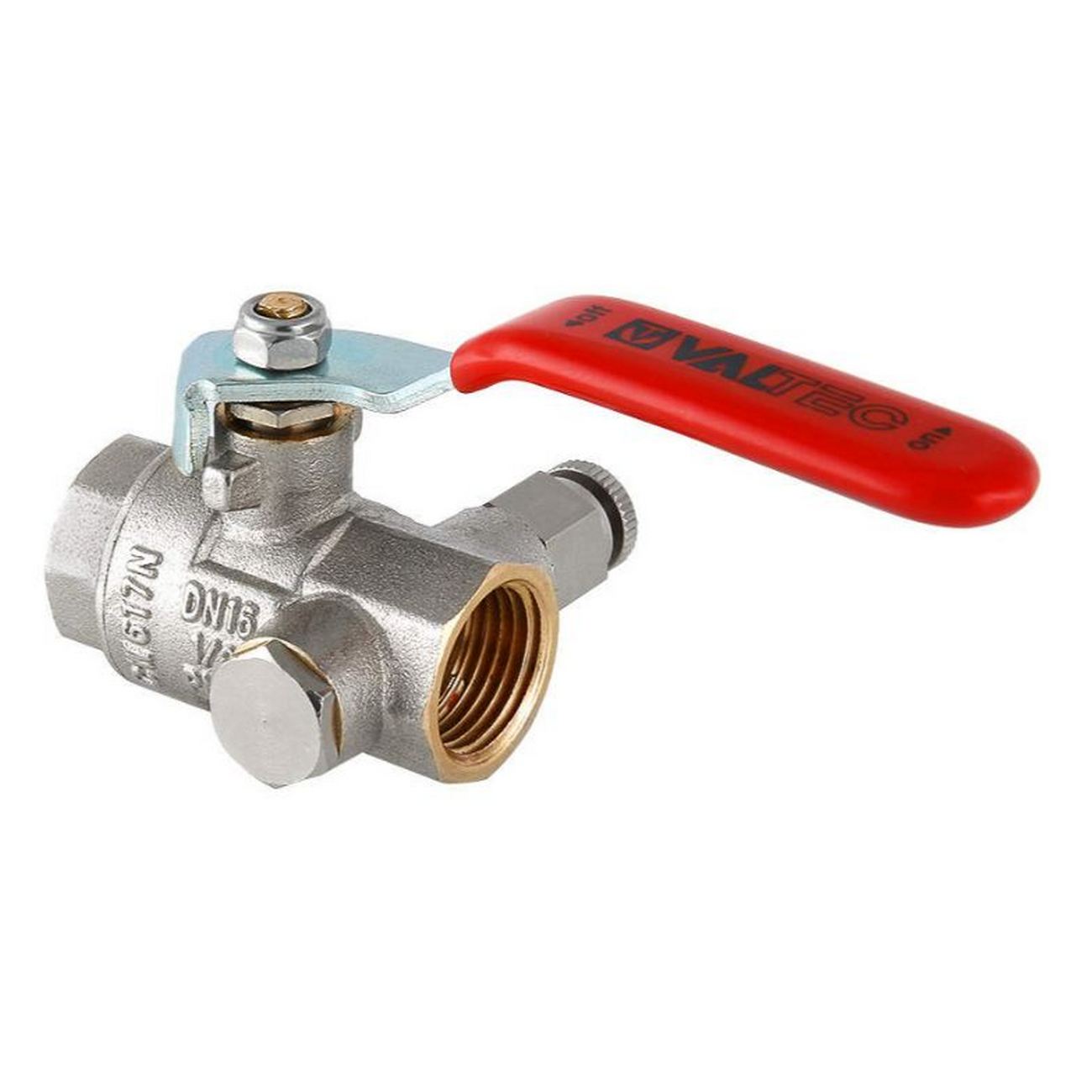 КРАН  шар. с дрен. и воздухоотв.  1" ВР-ВР рычаг VALTEC VT.245.N.06