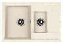 Мойка-ЭКО  AL-007 двухчашевая (575*505мм., чаша 430*330*190/277*150*111мм.) "ПЕСОЧНЫЙ" 