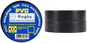 Изолента ПВХ 19*25м RUGBY черная