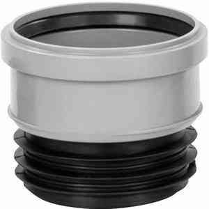 КНЛ   110  Патрубок для перехода с пластика на чугун с манжетой  (Россия) 