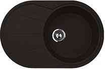 Мойка  AL-06(168)  овальная   740 * 455   (чаша 400*190)    ЧЕРНАЯ