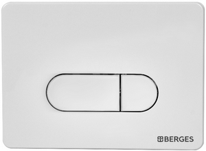 Кнопка BERGES для инсталляции NOVUM D1  белая   040031