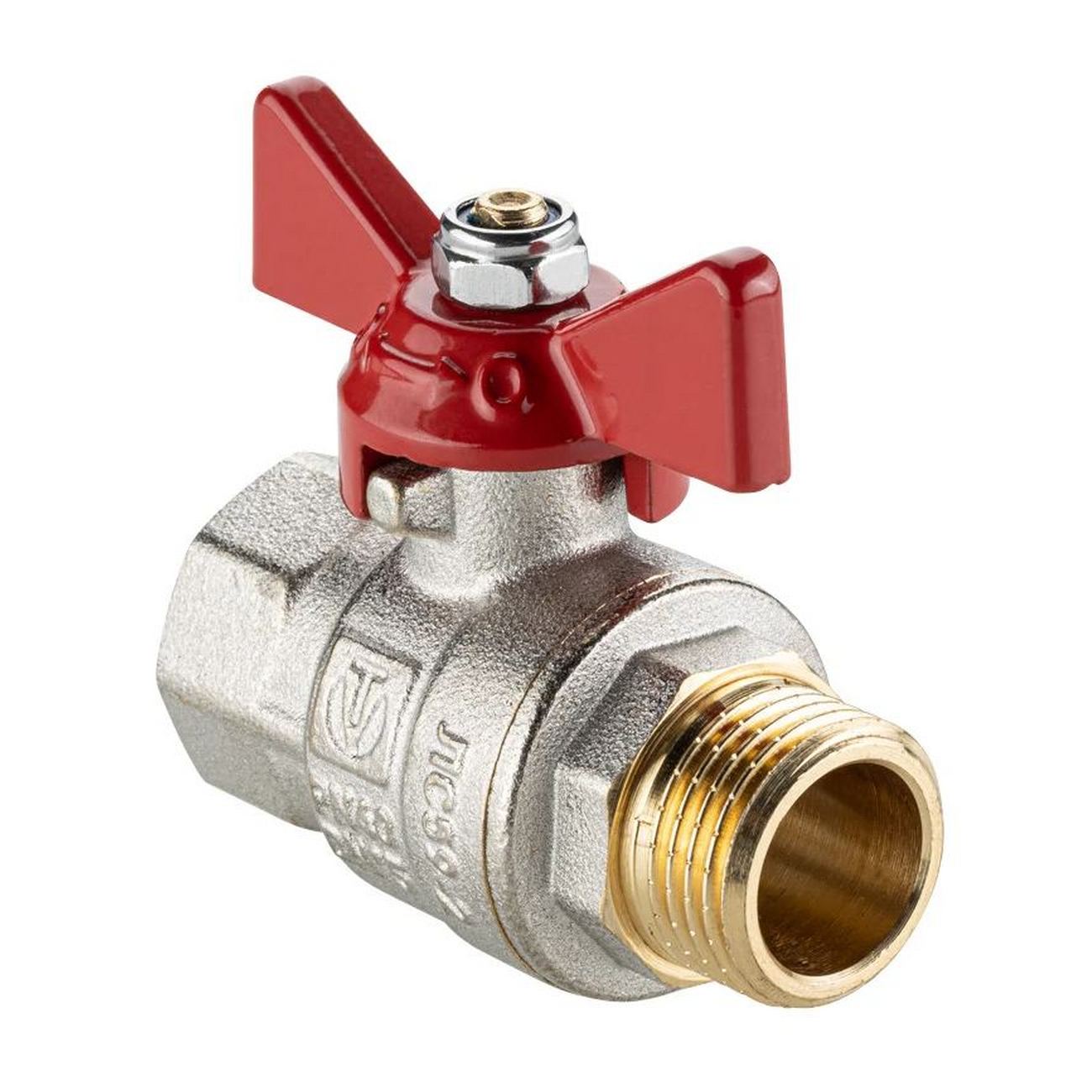 КРАН  шар.   1/2''  ВР-НР БАБОЧКА VALTEC VT.218S.N ГОСТ