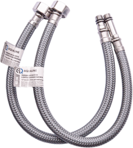 Подводка для смесителя в оплётке из полиамидных нитей 200 см (2 шт.) (AQUALINE 25/1)