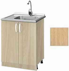 ТУМБА ПОД МОЙКУ 60 Х 45  ВЕНГЕ светлое (дуб млечный) 