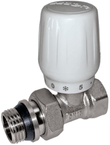 Клапан ручной для радиатора ПРЯМОЙ  3/4"   ZEGOR QS-3662 (с антипротечкой, 10 бар, 120 °С) (CW617N)