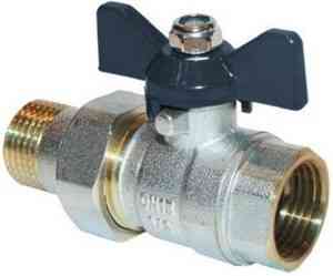 КРАН  шар. со сгоном   3/4''  ВР-НР БАБОЧКА AQUALINK