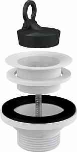 Донный кл. сифона д/умыв. A32 5/4" с пласт. peшeткой DN63 "ALCAPLAST"