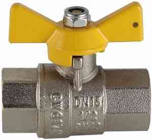 КРАН  шар. ГАЗ   3/4"  ВР-ВР БАБОЧКА AQUALINK