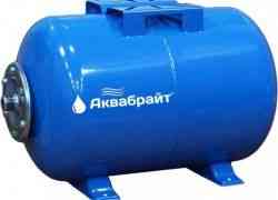 Гидроаккумулятор горизонтальный 100 л. оцинк-ый фланец 1", EPDM, АКВАБРАЙТ ГМ-100 Г