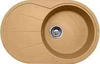 #  Мойка  AL-06(126/1)  овальная   735 * 455   (чаша 400*190)    БЕЖЕВАЯ   Распродажа!!!