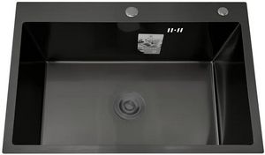 МОЙКА Diadonna PRO 500*400*200  Цвет Графит , Толщина стали: Верх-3.0 мм, чаша 0,8мм , сифон 3 1/2" в комплекте
