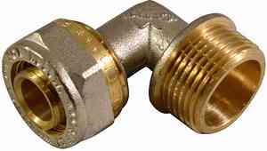 МП Угольник L26х1" цанга/ШТУЦЕР "CTM"