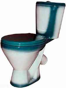 Унитаз-компакт "ЭЛЕГАНТ" зелёный (косой. нижн подв, сид, арм кноп) ROSA г. Киров