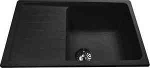 Мойка-ЭКО  AL-009 с пляжем (765*500мм., чаша 430*405*190мм.) "ЧЕРНЫЙ"