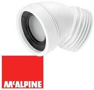 Фановая труба жесткая MRWC17 L22гр. с манж., вх. и вых. 90/110, длина 140 мм Mc'Alpine