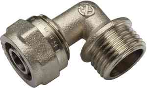 МП Угольник L16х1/2" цанга/ШТУЦЕР "AQUALINK"