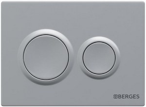 Кнопка BERGES для инсталляции NOVUM O2  матов хром   040062