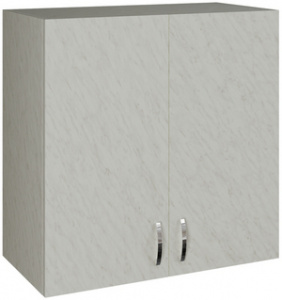 Шкаф навесной кухонный 60 белый мрамор