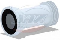 АНИ пласт W1238 Труба фановая д/унитаза, выпуск 110, (L255мм)
