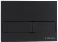 Кнопка BERGES для инсталляции NOVUM L5  Soft Touch черная   040015