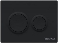 Кнопка BERGES для инсталляции NOVUM O5 Soft Touch черная 040065