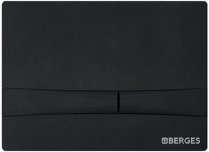 Кнопка BERGES для инсталляции NOVUM F5  Soft Touch черная   040055